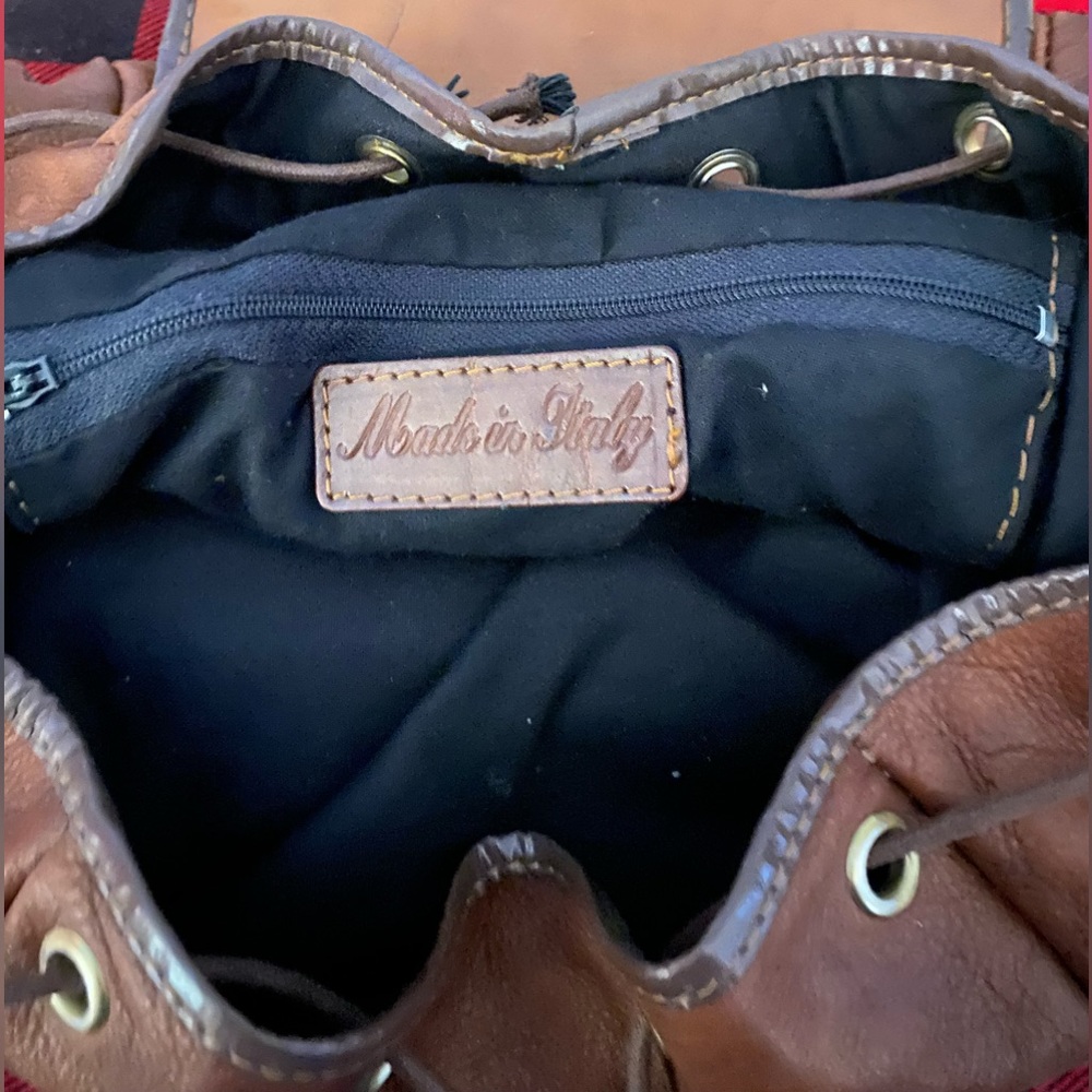 Vintage Leather backpack purse - Picture 6 of 11